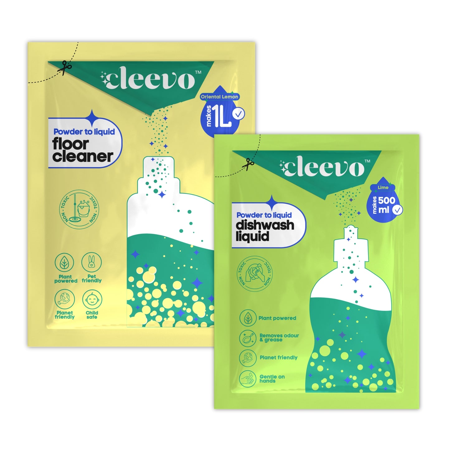Floor Cleaner (1L) & Dishwash Liquid (500ml)