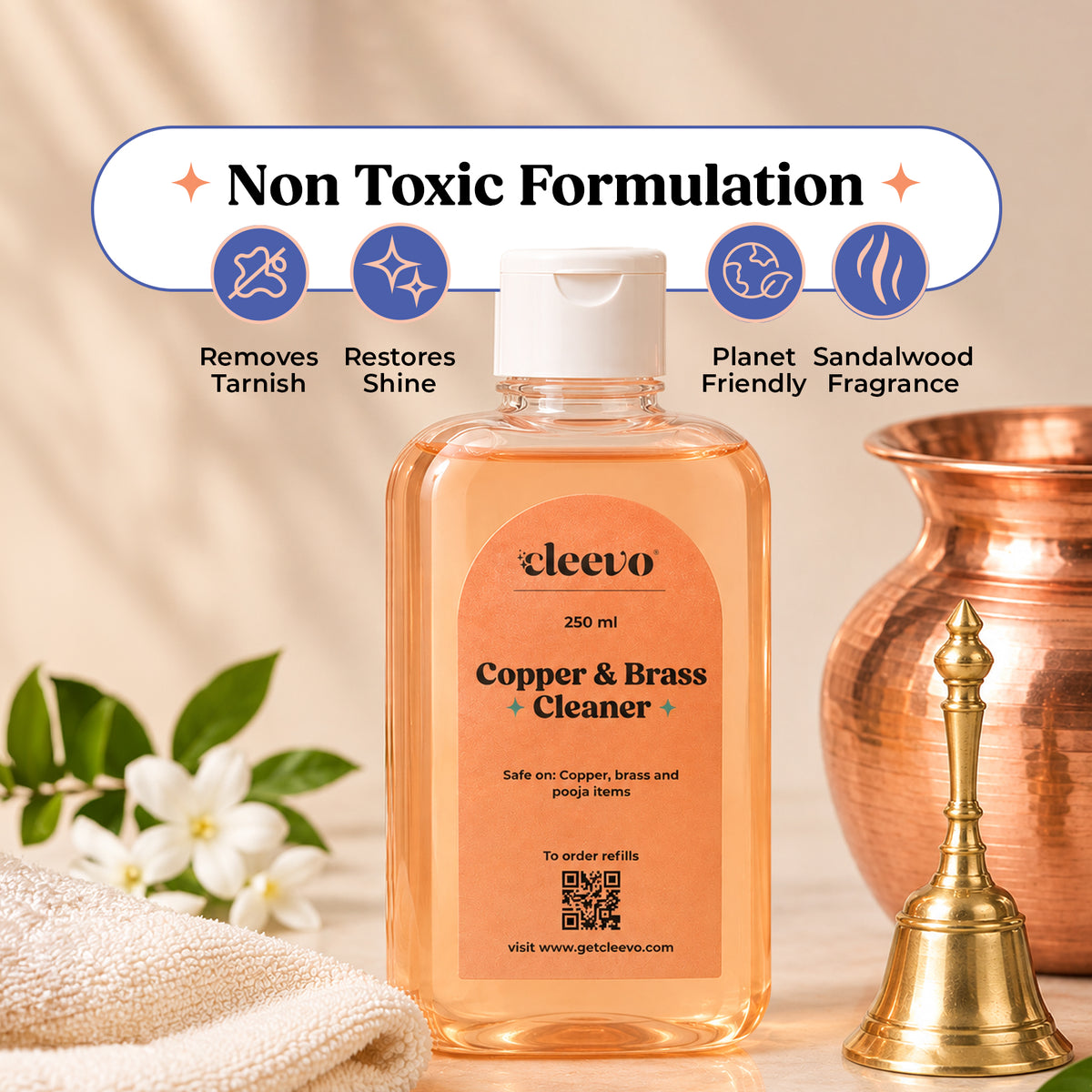 Copper and Brass Cleaner - Powder to Liquid