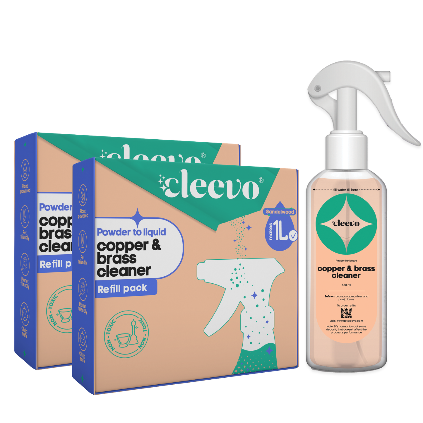Copper & Brass Cleaner - Powder to Liquid