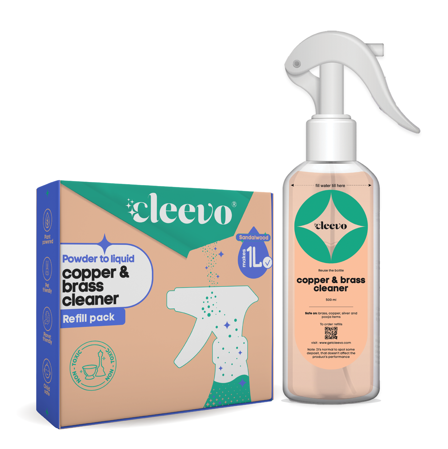 Copper & Brass Cleaner - Powder to Liquid