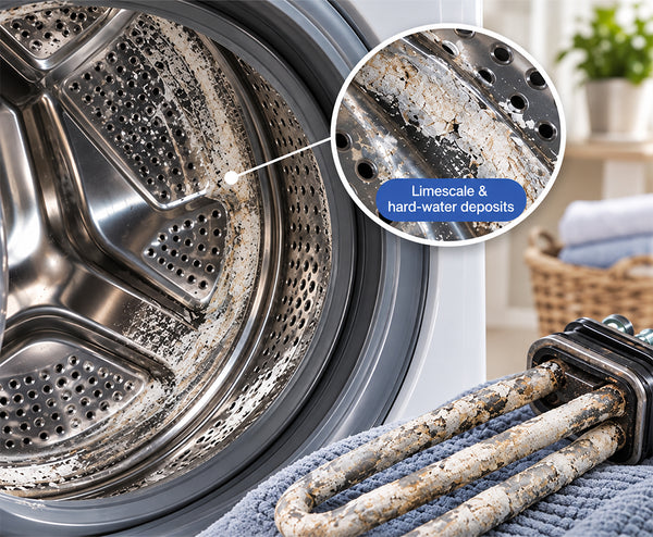 Limescale & hard-water deposits