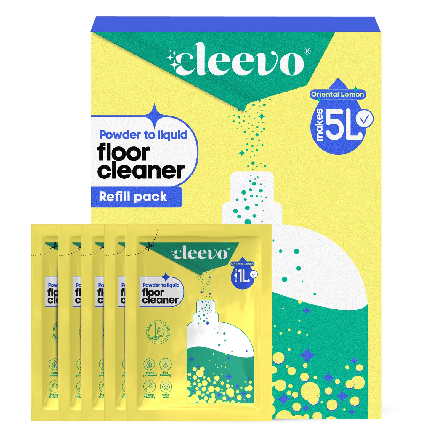 Floor Cleaner - Powder to Liquid Refill Pack