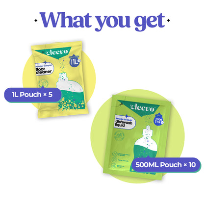 Floor Cleaner and  Dishwash Liquid Combo