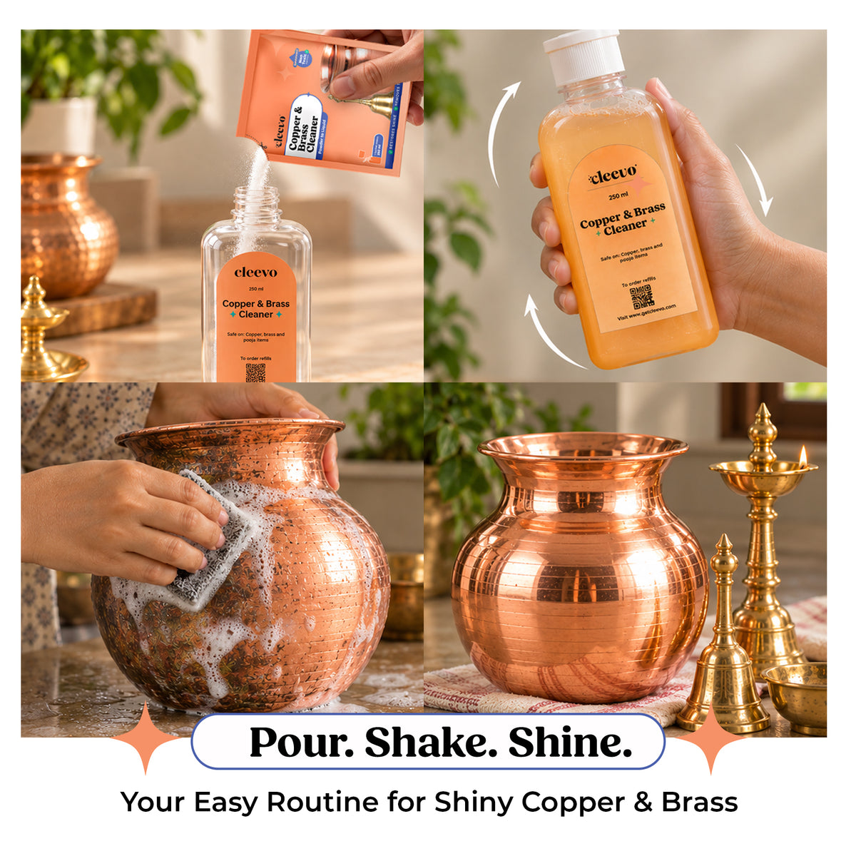 Copper and Brass Cleaner - Powder to Liquid