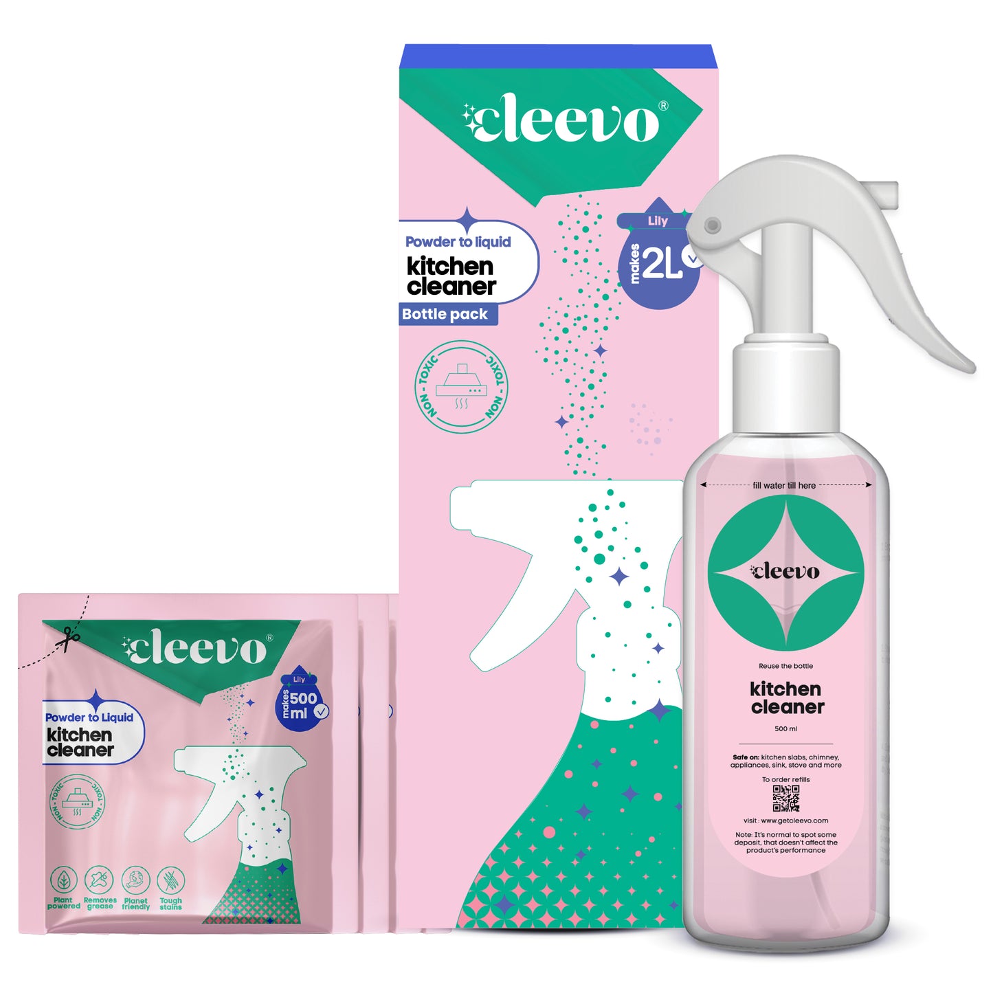 Kitchen Cleaner - Powder to Liquid