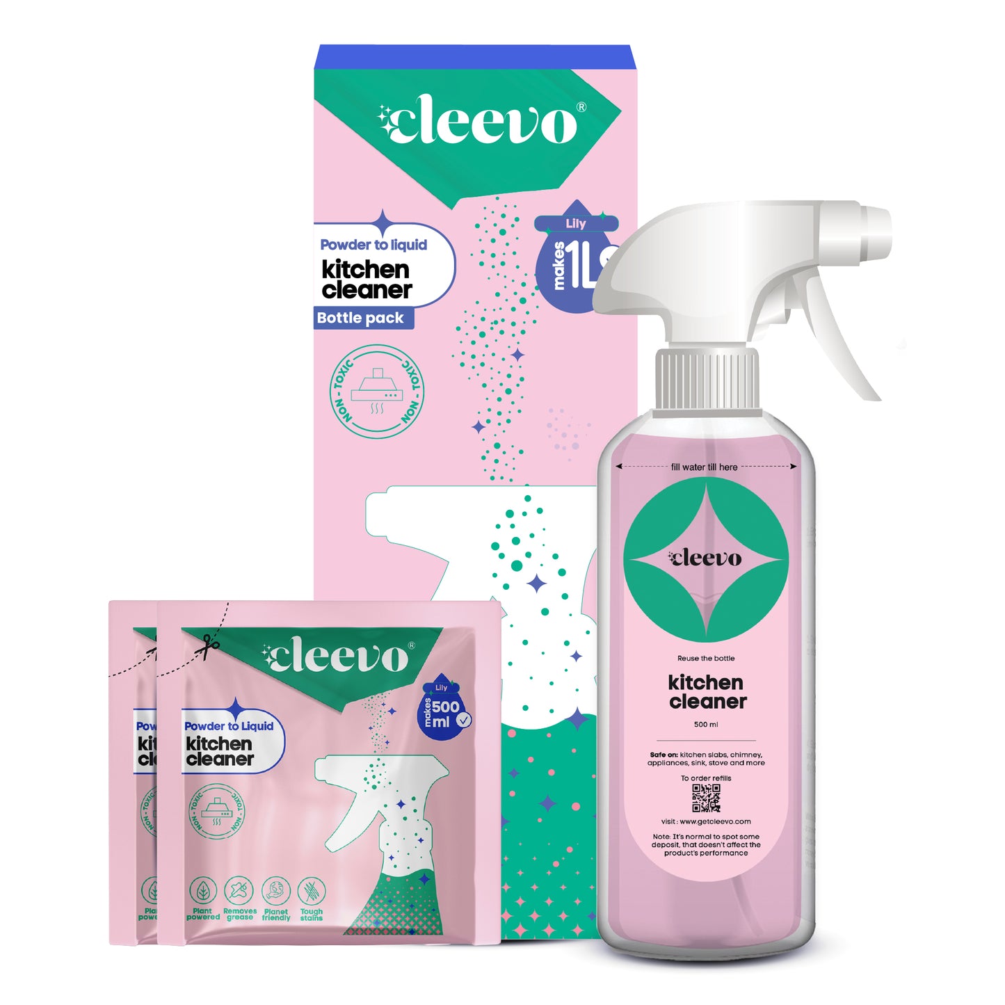 Kitchen Cleaner - Powder to Liquid