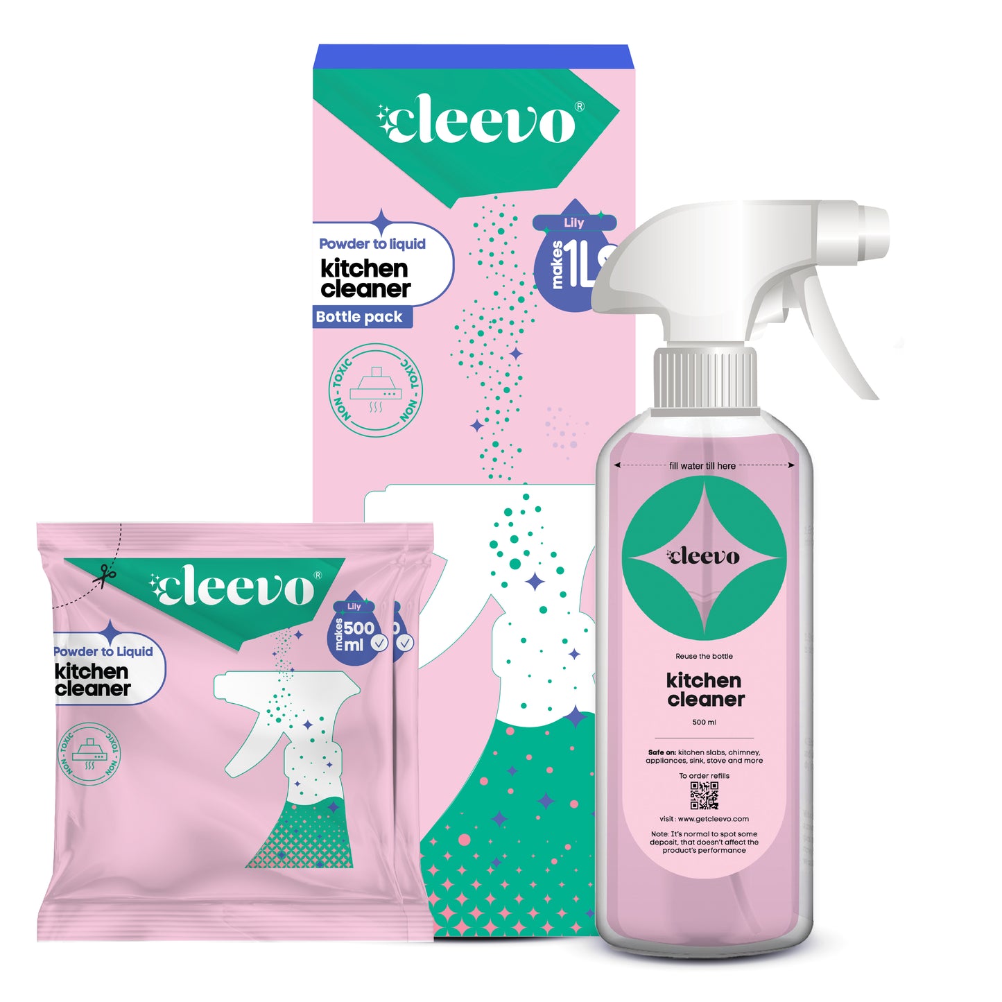 Kitchen Cleaner - Powder to Liquid