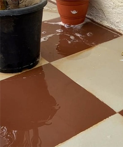 Floor after cleaning with Cleevo, shared by Rahul S