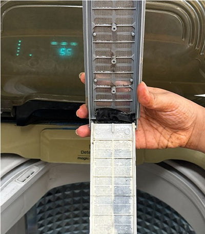 Washing machine filter after cleaning, shared by Rajdeep Laha